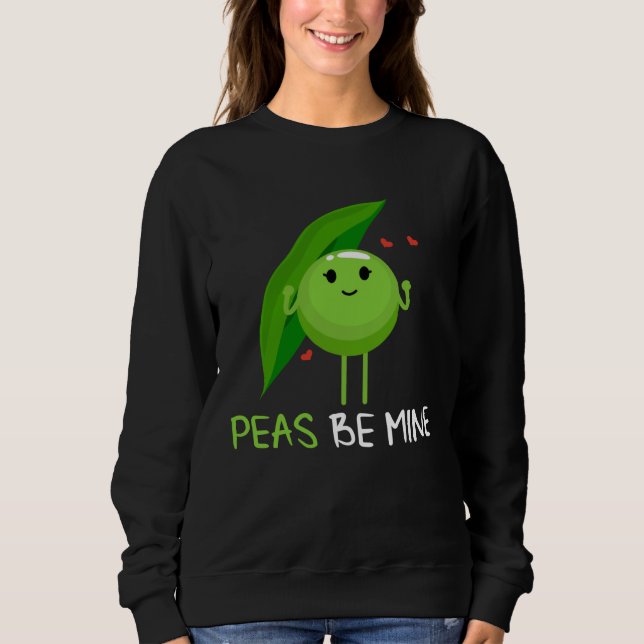 Moletom Backprint Peas be mine pea and pea pod (Frente)