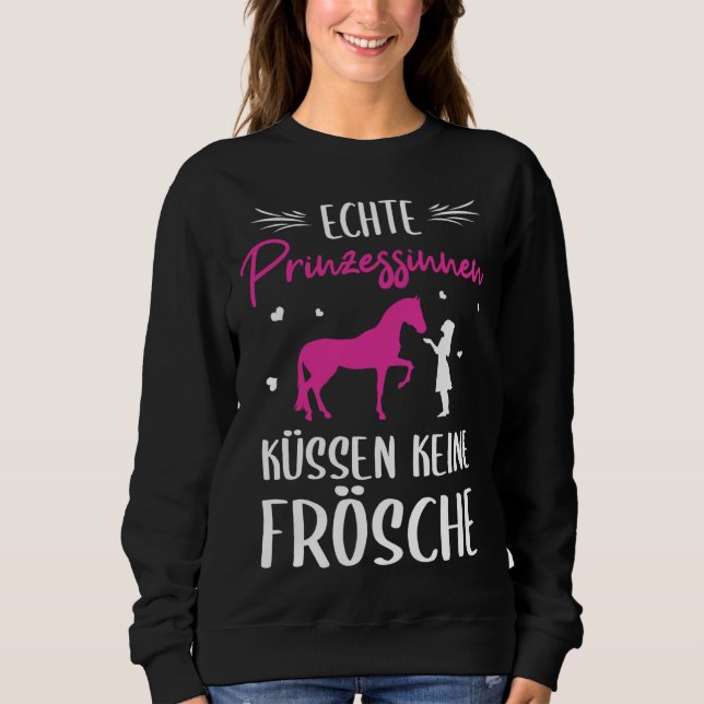 Moletom Backprint Real Princess Kissing No Frogs Horse (Frente)