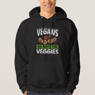Moletom Backprint Vegans Go Nuts For Veggies Veganism