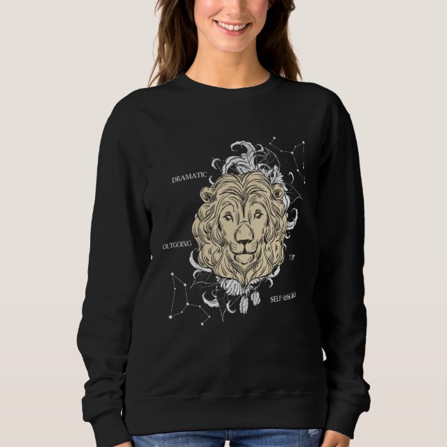Moletom Backprint Zodiac Sign Leo (Frente)