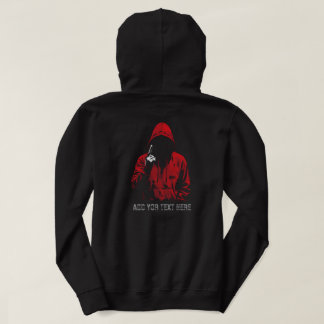Moletom Bad Boy Red Hooded Figure | Dark Aesthetic Hoodie