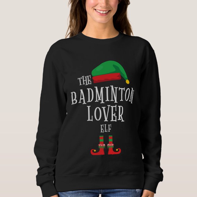 Moletom Badminton Elf Family Matching Christmas Costume (Frente)