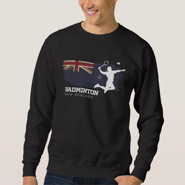 Moletom Badminton New Zealand Net Games Player Badminton (Frente)