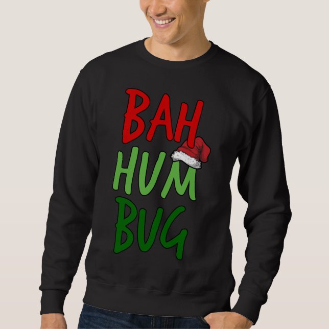 Moletom Bah Humbug Natal Santa Hat Anti-Natal (Frente)