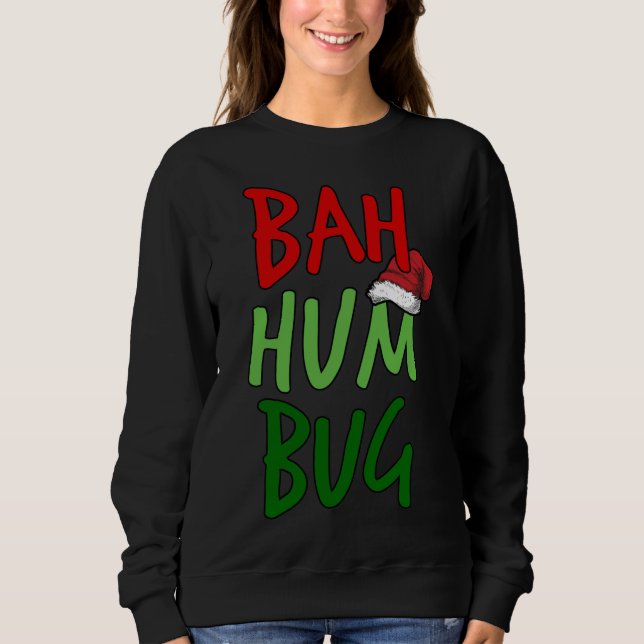 Moletom Bah Humbug Natal Santa Hat Anti-Natal (Frente)