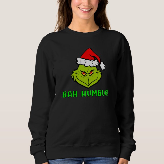 Moletom Bah Humbug Scrooge Desenho Animado de Natal Essenc (Frente)