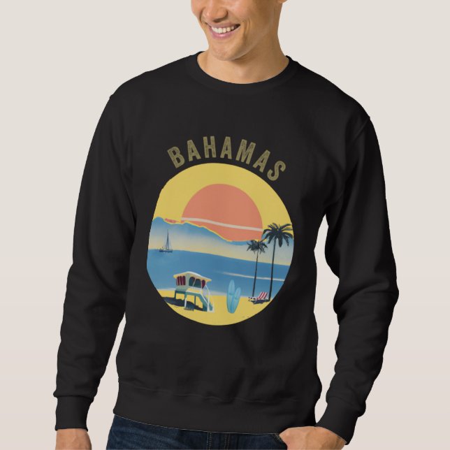 Moletom Bahamas Souvenir Apparel  Retro Vintage Bahamas (Frente)