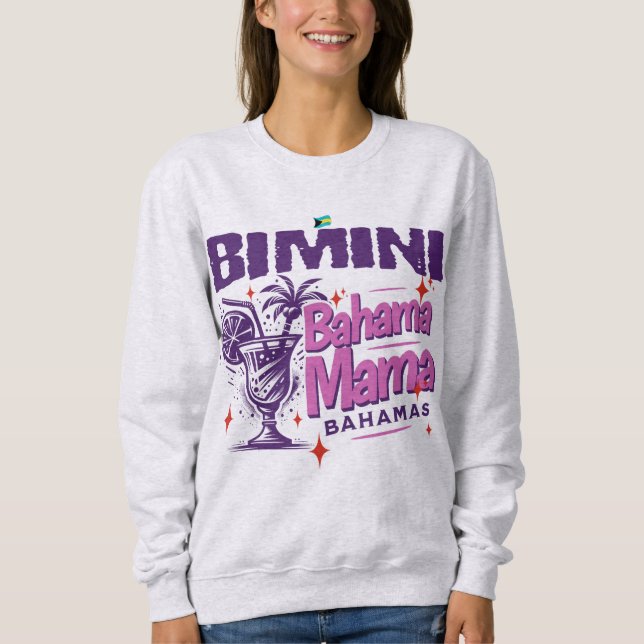 Moletom Bahamas Souvenir Gift: Bimini Bahamas Bahama Mama (Frente)