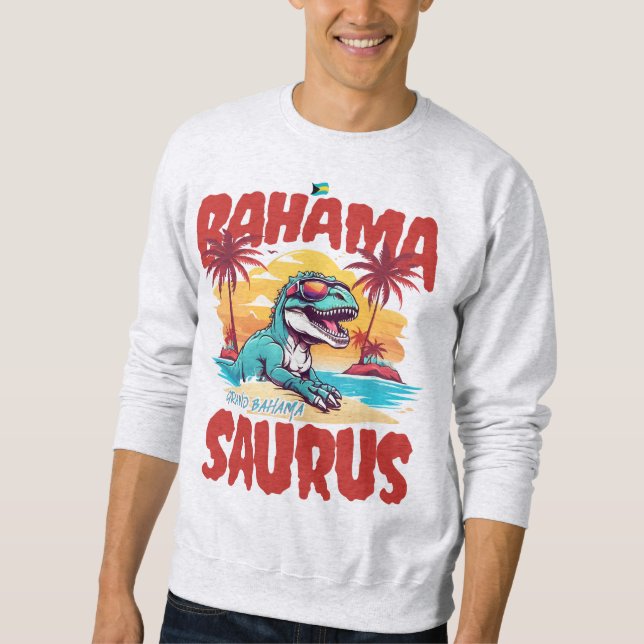 Moletom Bahamas Souvenir Presente: Grande Bahama Saurus T- (Frente)