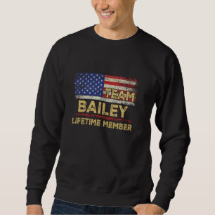 Moletom Bailey Sobrenome Shirt Team Bailey Lifetime Member