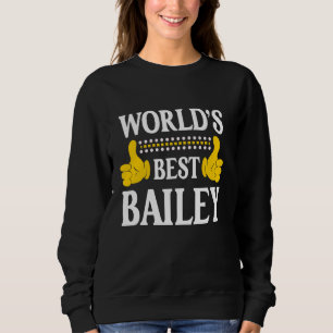 Moletom Bailey Surname Team Family Sobrenome World é o mel