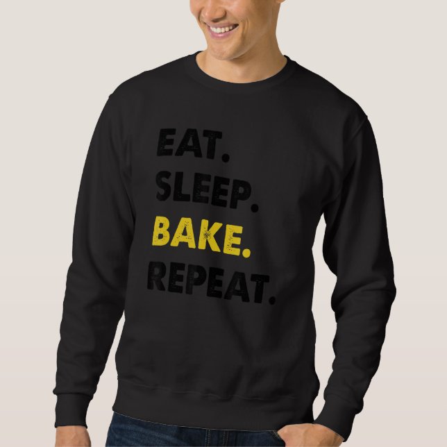 Moletom Baker Bakery Coma o Assar do Sono Repetir (Frente)
