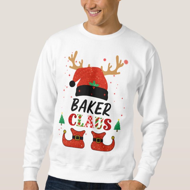 Moletom Baker Claus Família Combinando Natal (Frente)