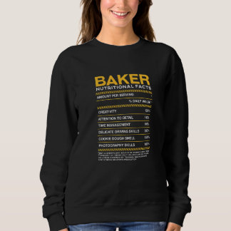 Moletom Baker Nutrição Fatos de Baking Pastelaria Humor