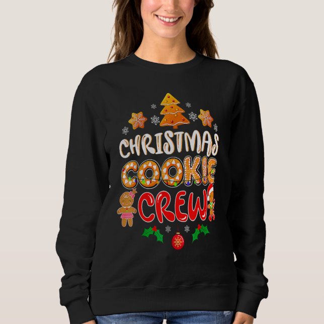 Moletom Bakers Christmas Cookie Crew Family Baking Team Ho (Frente)