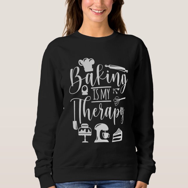Moletom Baking É A Minha Terapia Para Baking Baker E Muffi (Frente)