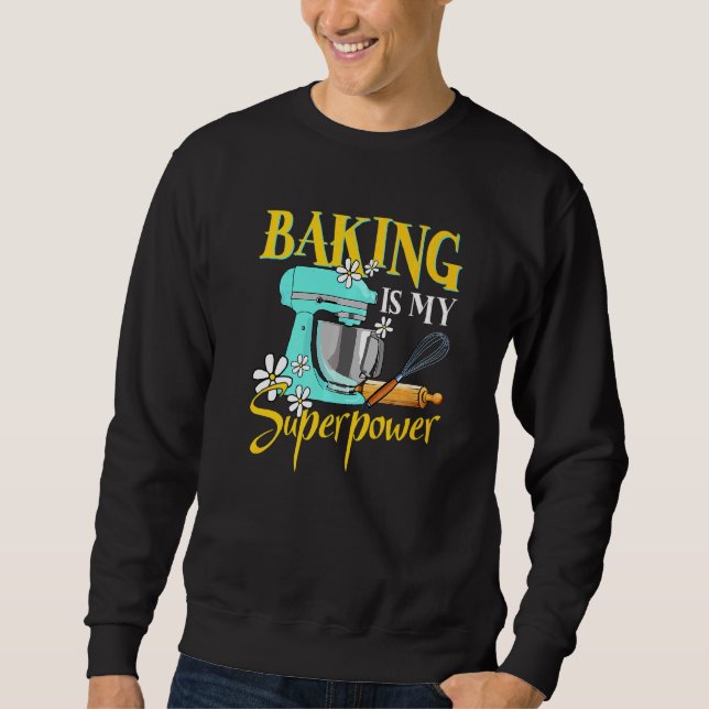 Moletom Baking é meu grande padeiro e padeiro (Frente)