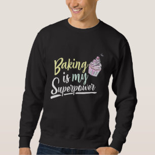Moletom Baking é minha super poderosa fantasia de Comida d