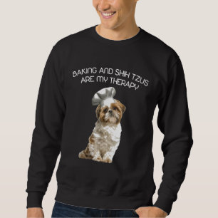 Moletom Baking E Shih Tzu São O Meu Dia De Natal De Terapi