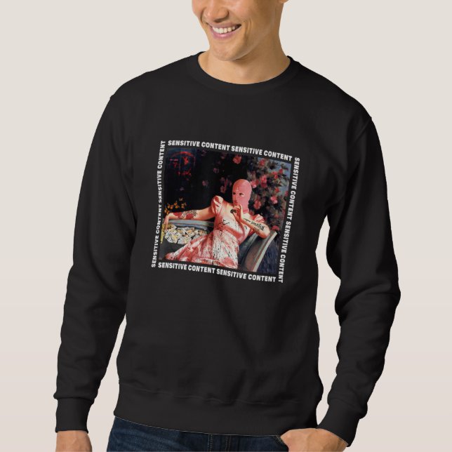 Moletom Balaclava Rapariga Triste, Edgy Streetwear (Frente)