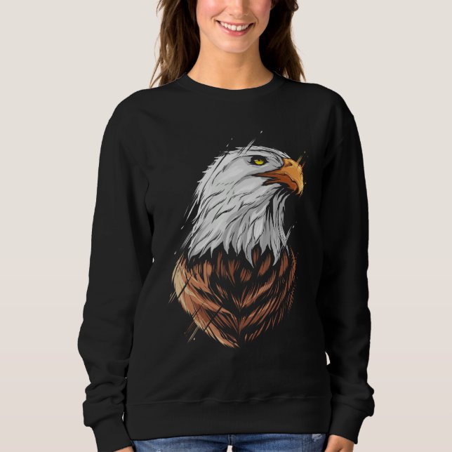 Moletom Bald eagle head of an american bald eagle (Frente)