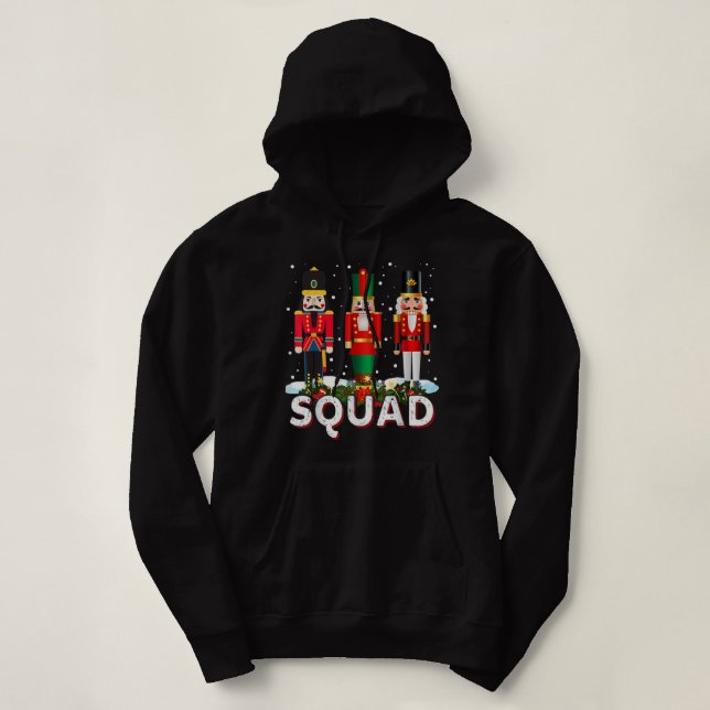 Moletom Balé de Natal Nutcracker Squad Dance Engraçado Hol (Frente do Design)