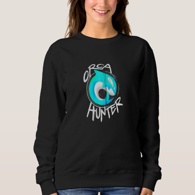 Moletom Baleia Assassina Orcas Beach Zip Hoodie (Frente)