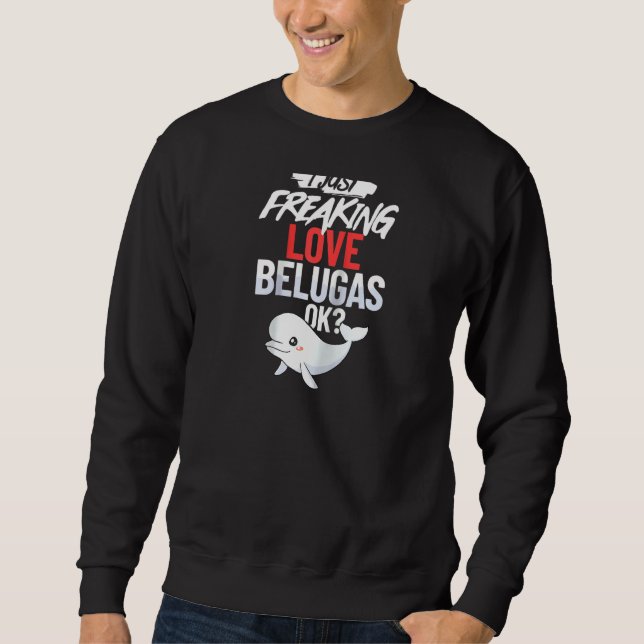 Moletom Baleia Beluga Bebê Animal Raglan (Frente)