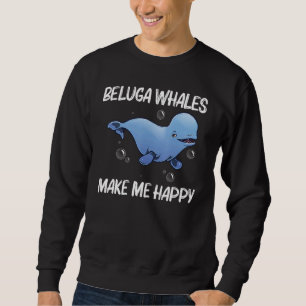 Moletom Baleia Beluga Legal Para Homens Mulheres Ou Baleia