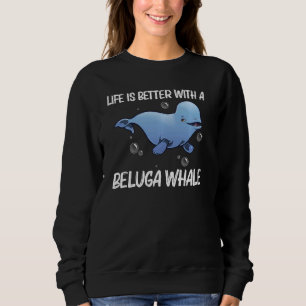 Moletom Baleia Beluga Legal Para Homens Mulheres Ou Baleia