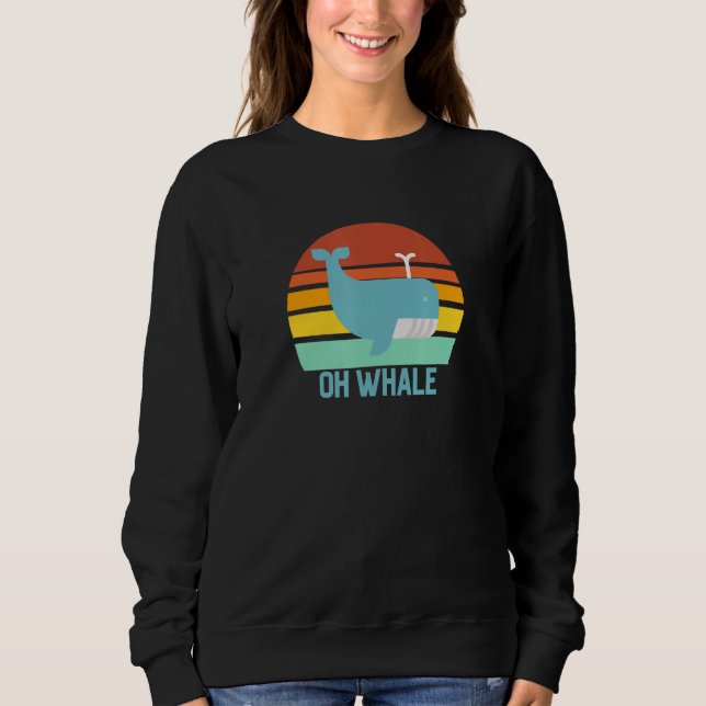 Moletom Baleia Vintage Sunset (Frente)