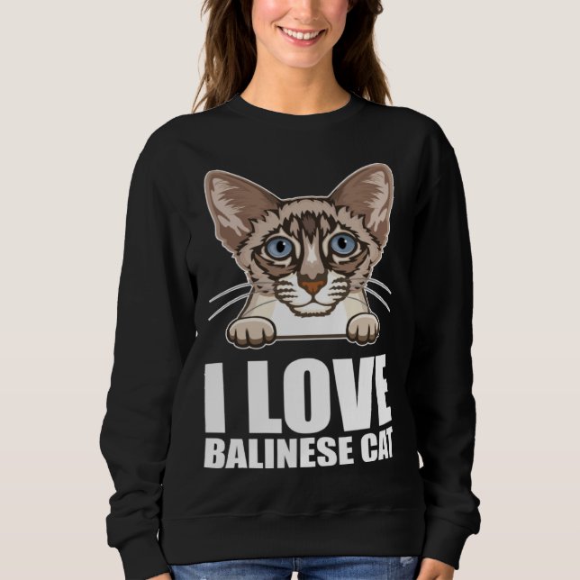 Moletom Balinese cats  Balinese Dad  Balinese Mom  6 (Frente)