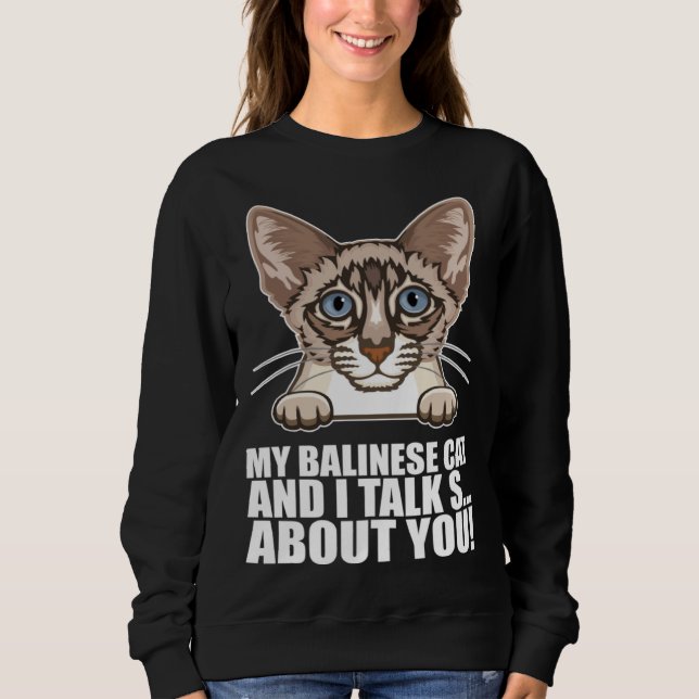 Moletom Balinese Dad  Balinese Mom  Balinese cats (Frente)