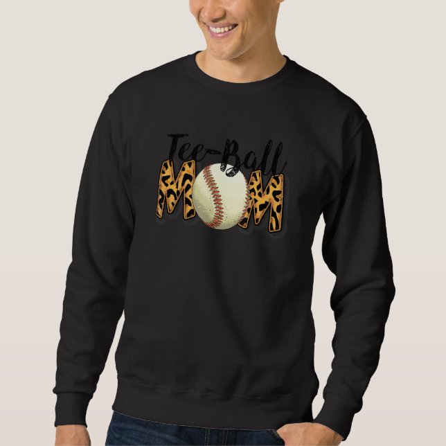 Moletom Ball Mãe Dia de as mães Teeball Mãe Leopard Funn (Frente)