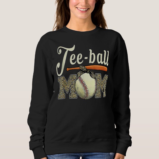 Moletom Ball Mãe Dia de as mães Teeball Mãe Leopardo 7 (Frente)