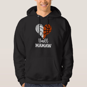 Moletom Ball Mamaw Heart Funny Voleibol Mashaw
