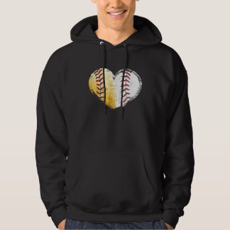 Moletom Ball Mom Heart Baseball Softball Mama Women Mother