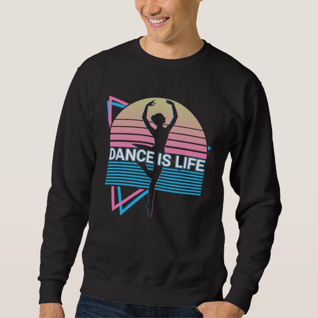 Moletom Ballet Dance Ballet Dancing Ballerina Dance Is Lif (Frente)