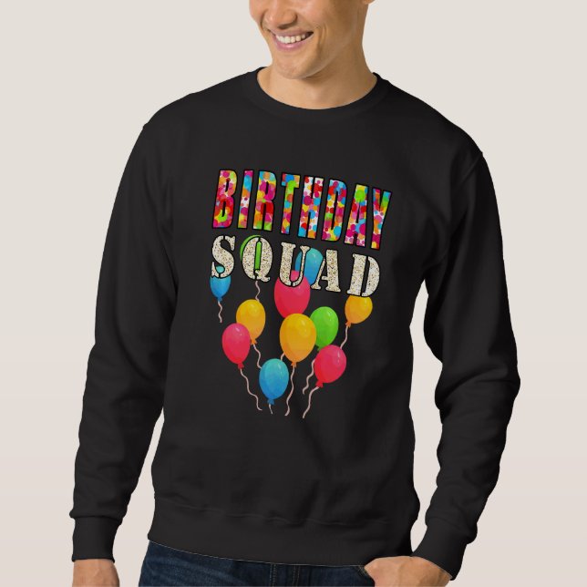 Moletom Balões de Esquadrão de Aniversário (Frente)