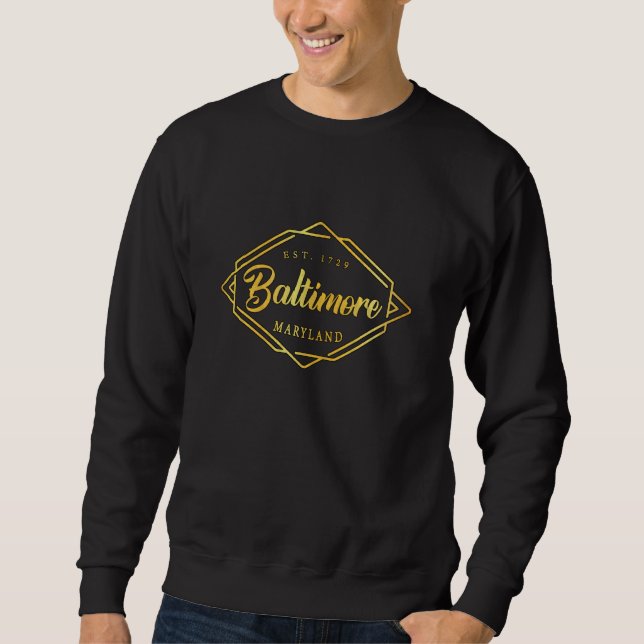 Moletom Baltimore Maryland - Estilo de MD Baltimore (Frente)
