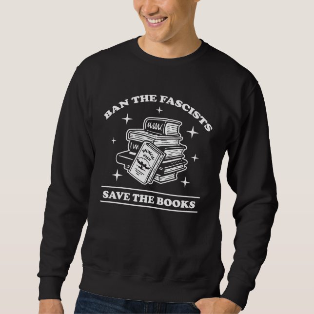 Moletom Ban the Fascists save the books  Book (Frente)