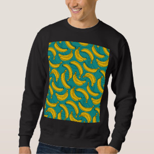 Moletom Banana Amarela: Vintagem de Contorno Preta