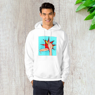 Moletom Banana Retro em Estilo de Quadrinhos de Arte Pop