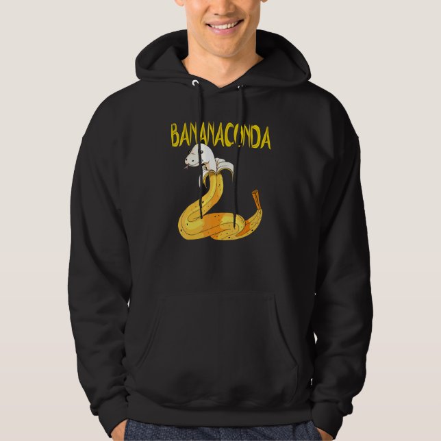 Moletom Bananaconda Cobra Como Banana Dizendo Répteis Pet (Frente)