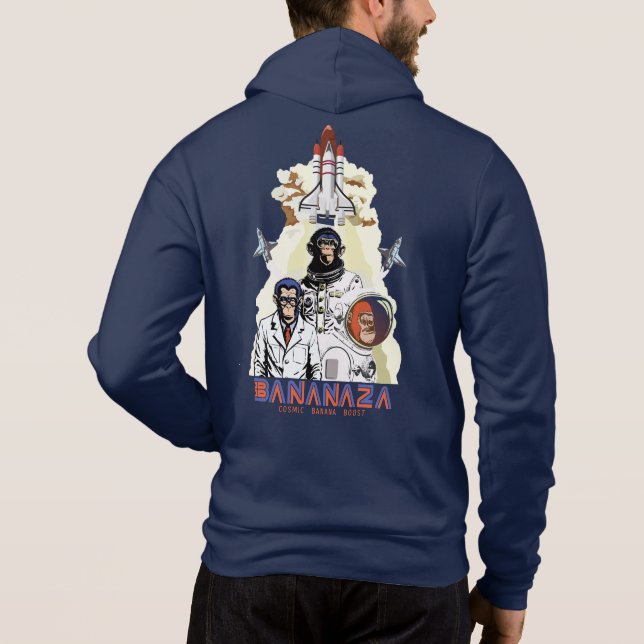 Moletom BANANAZA: Equipe do Macaco Espacial (Verso)