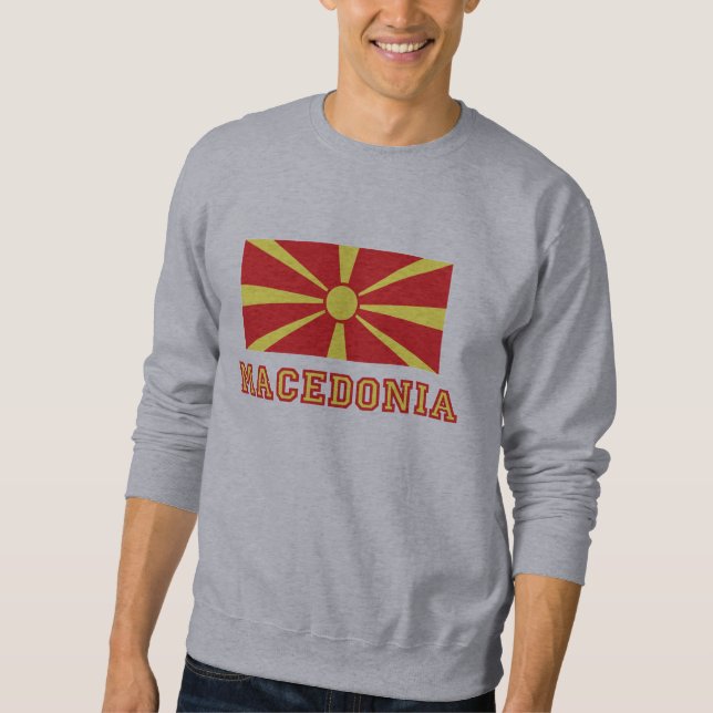 Moletom Bandeira 2 de Macedónia (Frente)