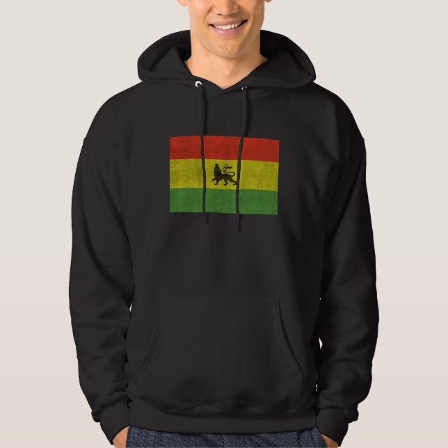 Moletom Bandeira afligida de Rasta (Frente)