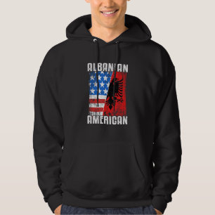 Moletom Bandeira Albanesa Americana Albânia Águia Usa Shqi