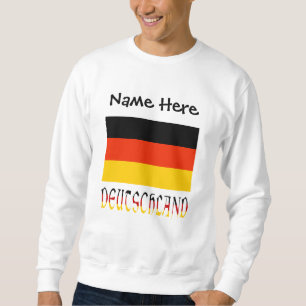 Moletom Bandeira alemã Deutschland Personalização preta
