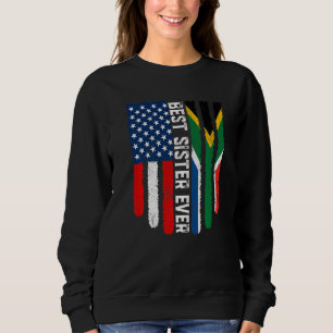 Moletom Bandeira Americana África do Sul Melhor Irmã Ever